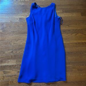 Jones Wear Blue Sheath Midi Dress for Wedding Guest